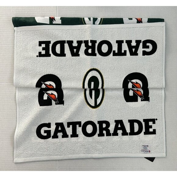 Green Bay Packers NFL Gatorade Sideline Neck Towel Pro Team WinCraft Golf New - Picture 3 of 11
